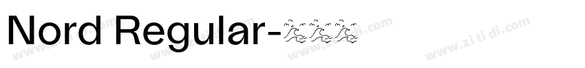 Nord Regular字体转换